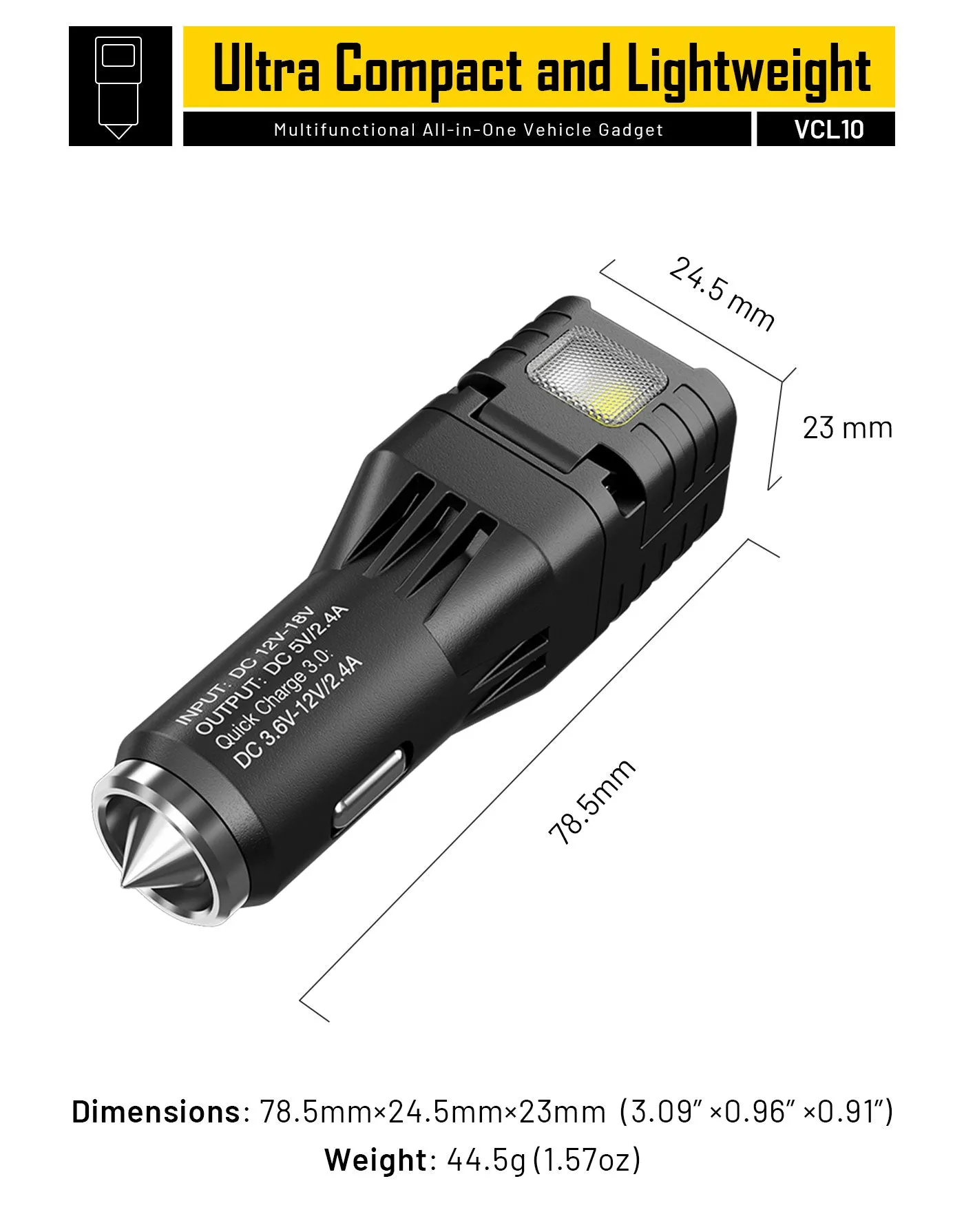 VCL10-Multi functional car charger