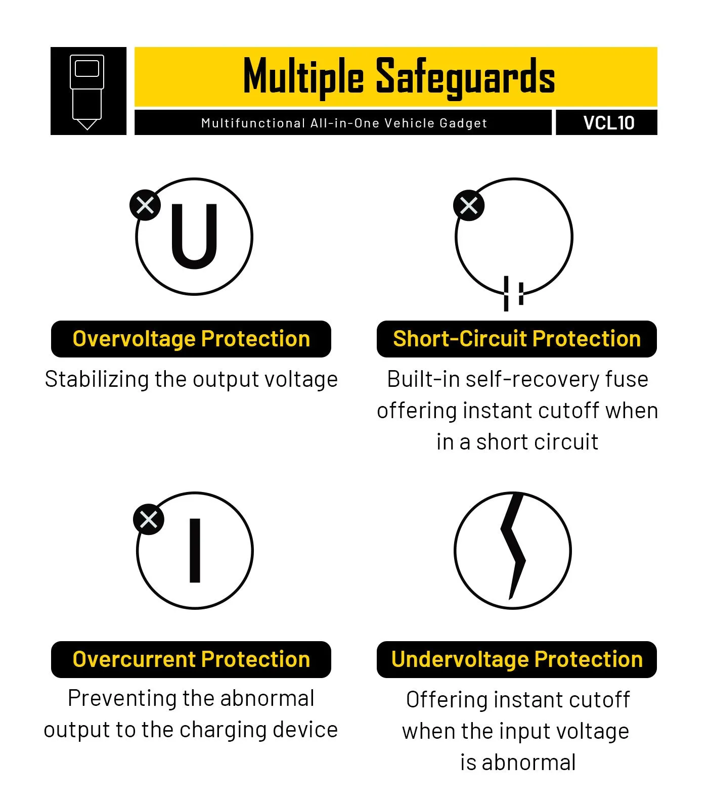 VCL10-Multi functional car charger