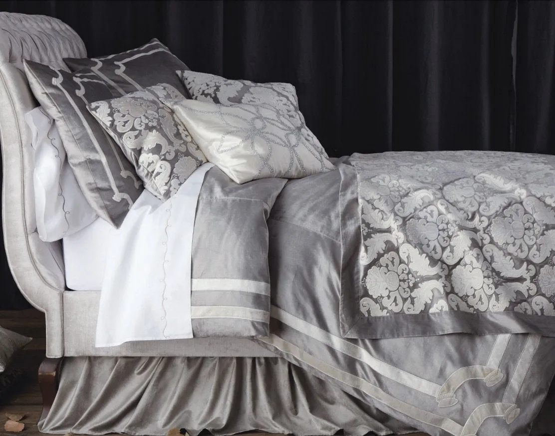 Versailles Silver Velvet Bedding by Lili Alessandra