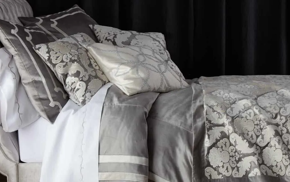 Versailles Silver Velvet Bedding by Lili Alessandra