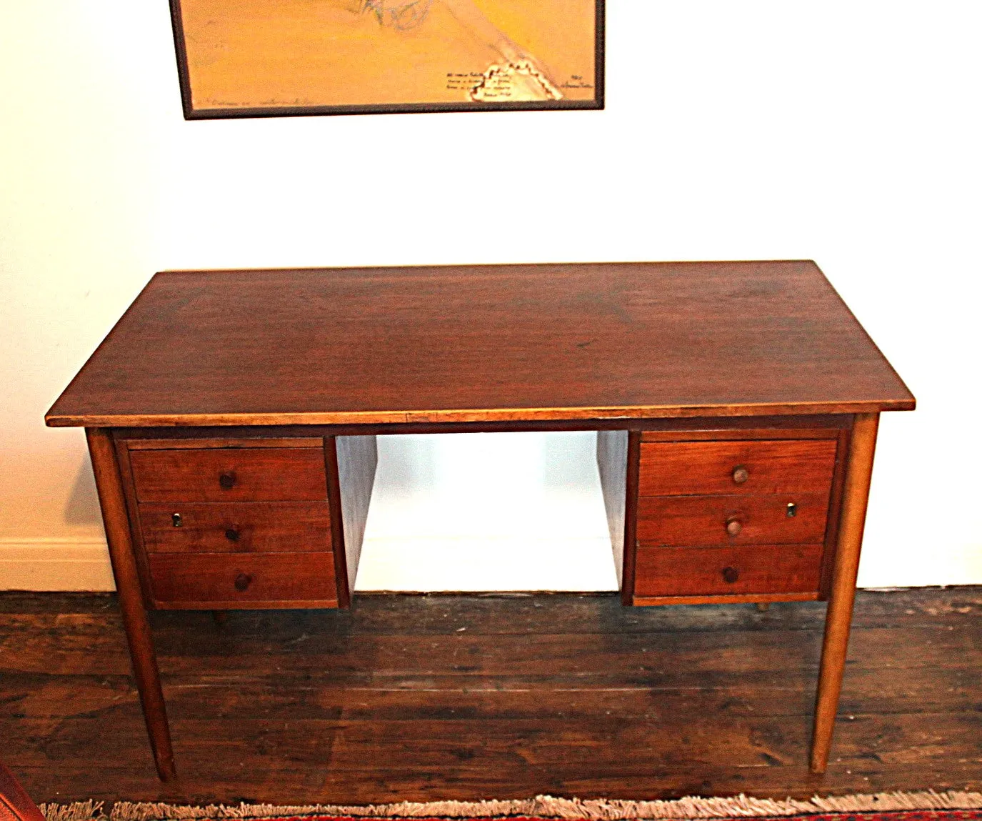 Vintage Midcentury Danish Teak Desk