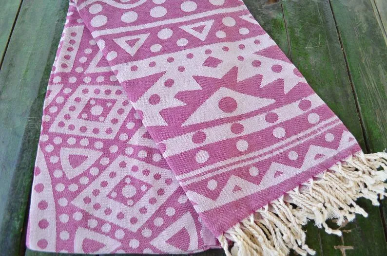 Violet Mandala 100% Cotton Towel