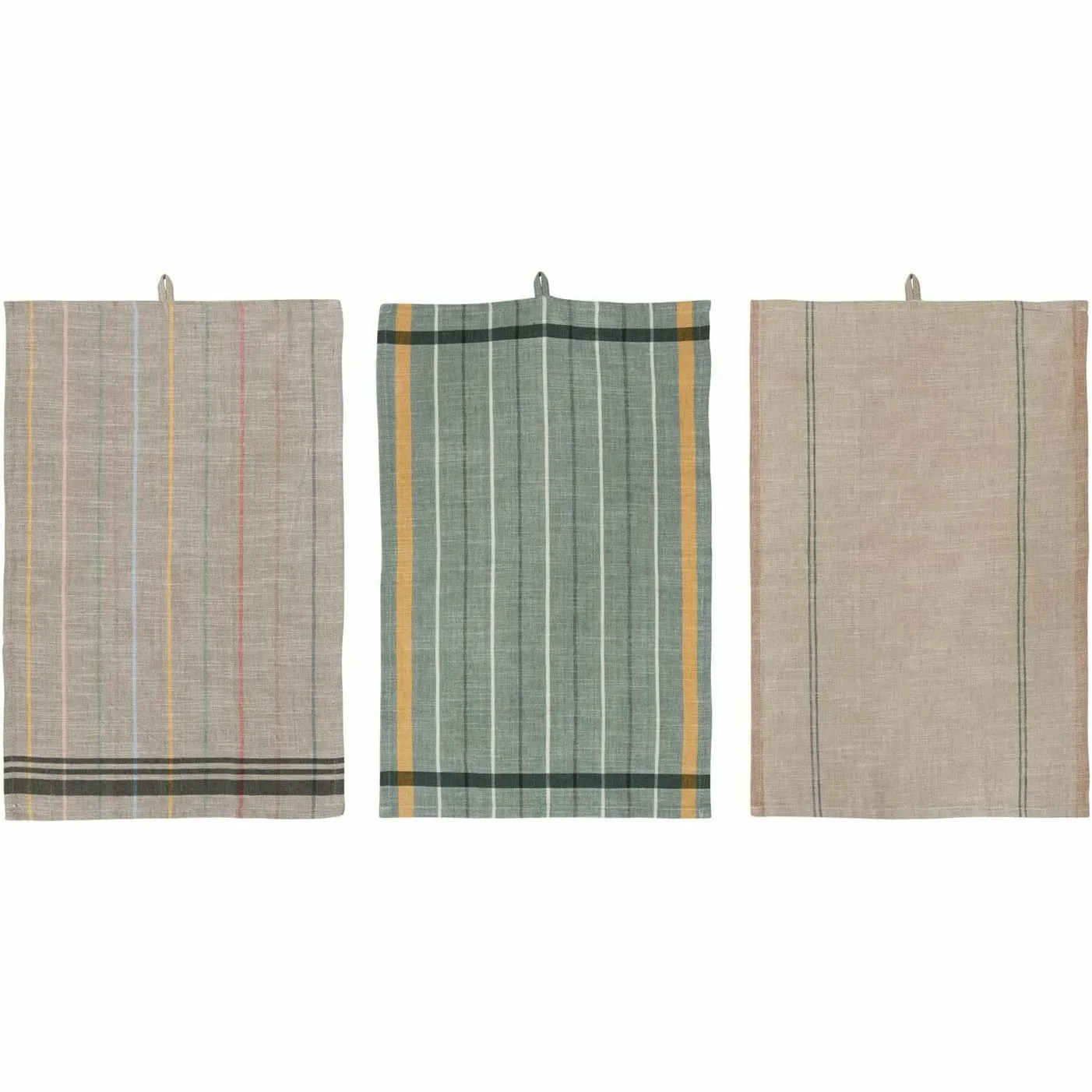 Woven w/ Stripes Tea Towel