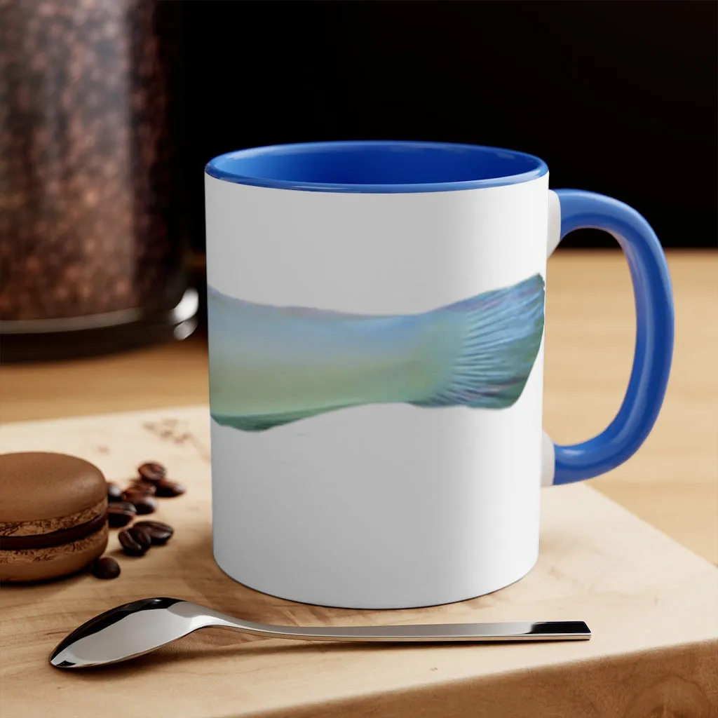 Yellow and White Fish 11oz Accent Mug