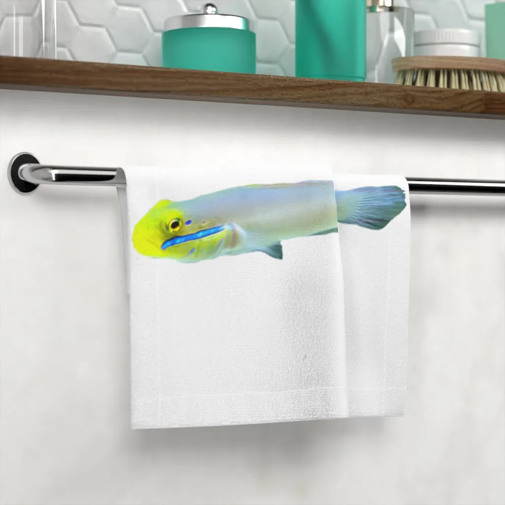 Yellow and White Fish Face Towel