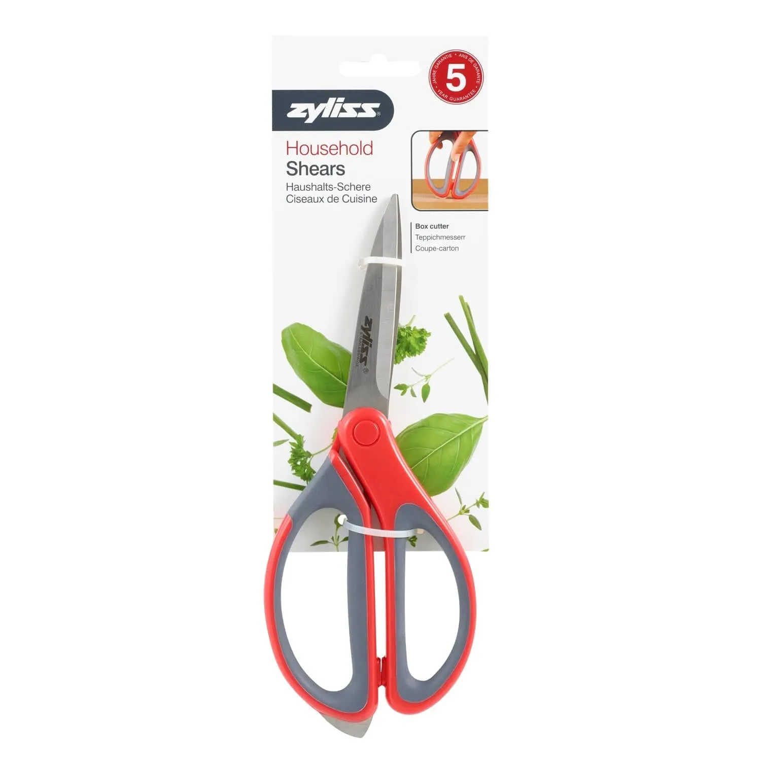 Zyliss Household Shears With Integrated Box Cutter